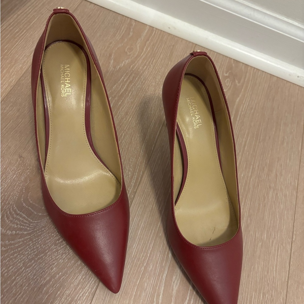 Michael Kors Burgundy Heels 7 1/2